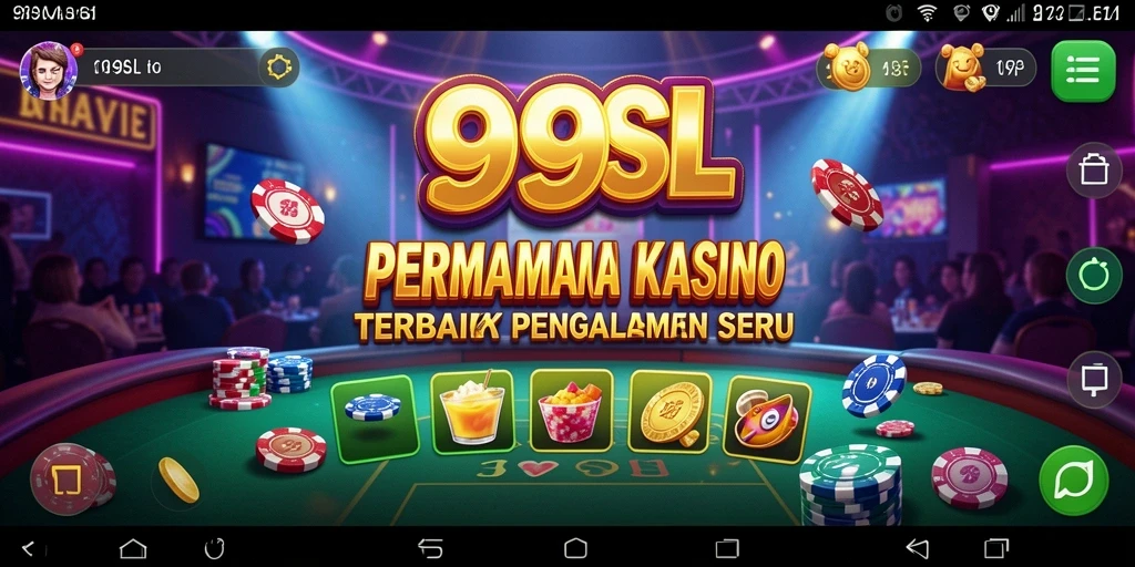 Tampilan gameplay 99SL yang mendebarkan dan penuh warna.