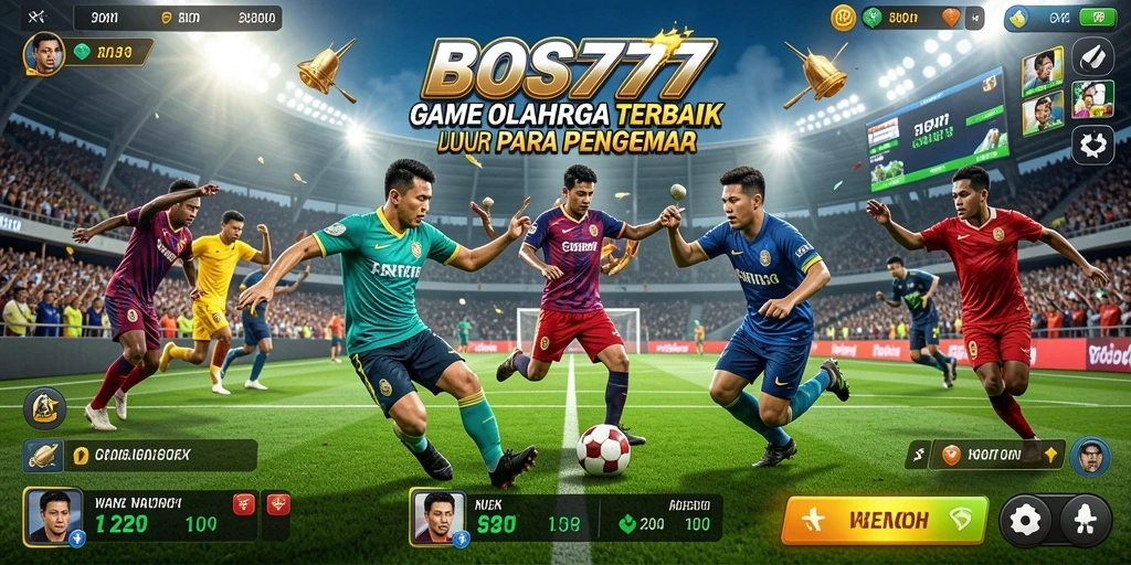 Tampilan seru dari gameplay BOS777 yang menampilkan aksi olahraga mendebarkan.