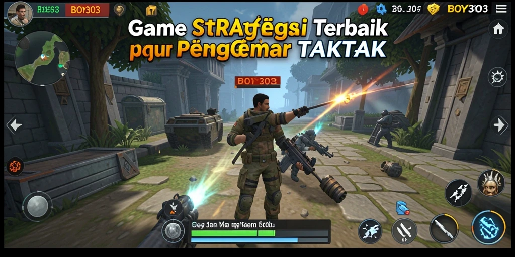 Tampilan dari gameplay BOY303 menunjukkan pertarungan taktis yang mendebarkan.