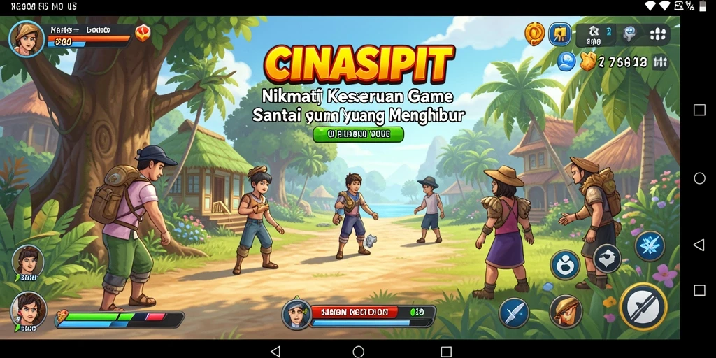 Tampilan menarik dari gameplay CINASIPIT dengan elemen interaktif.