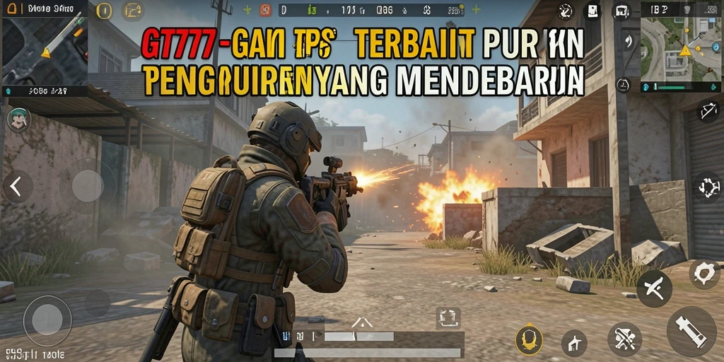 Screenshot GT777 yang menampilkan aksi pertempuran seru dalam mode TPS.