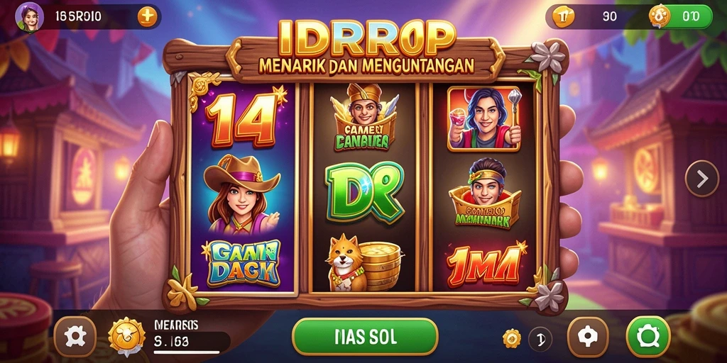Tampilan gameplay menarik dari IDRRP yang penuh warna dan efek visual menawan.