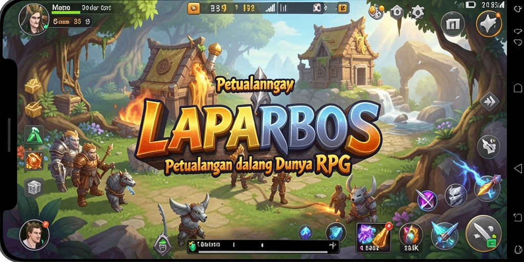Tampilan gameplay menarik dari LAPARBOS dengan aksi RPG yang seru.