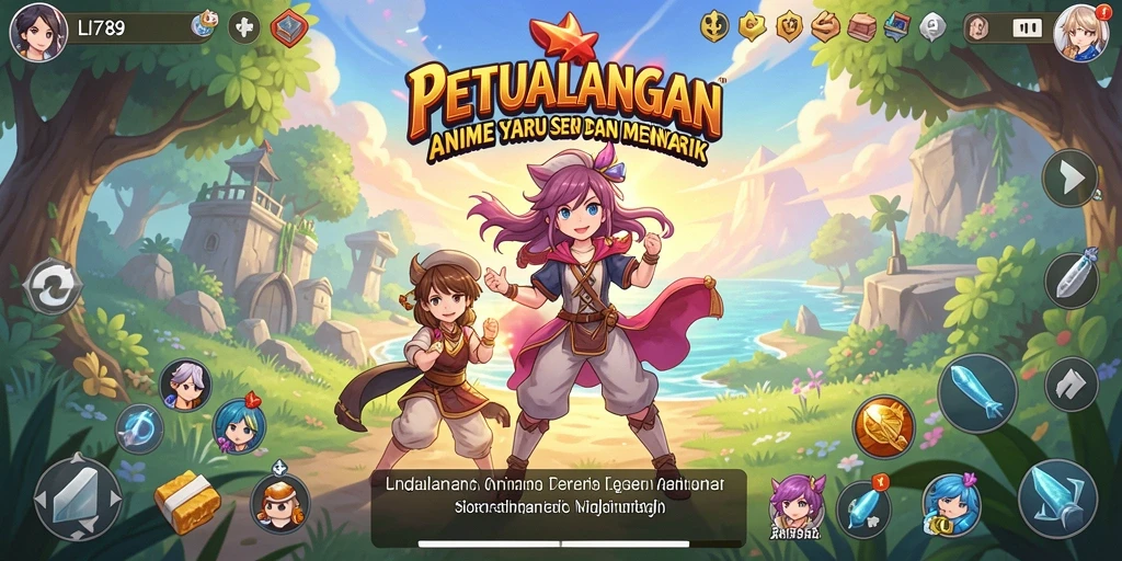 Screenshot gameplay LI789 menampilkan karakter Anime dalam aksi seru.