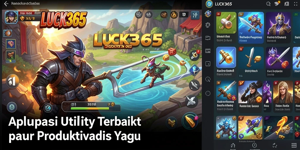 Tampilan antarmuka intuitif LUCK365 yang mendukung produktivitas.