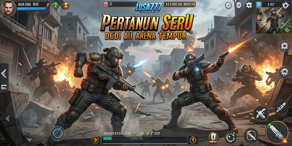 Screenshot LUSA777 menunjukkan aksi pertarungan yang mendebarkan dan karakter yang kuat.