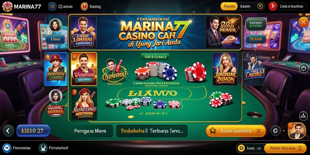 Tampilan gameplay menarik di MARINA77 dengan dealer langsung.