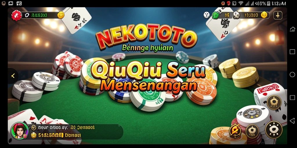 Screenshot gameplay QiuQiu menunjukkan keseruan dan interaksi pemain.