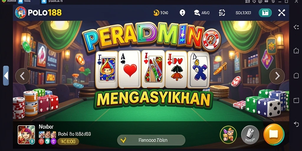 Tampilan gameplay seru dari POLO188 dengan Domino yang menarik.