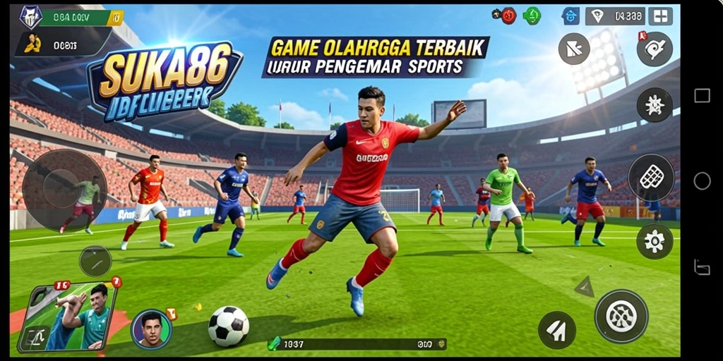 Tangkapan layar gameplay SUKA86 menampilkan aksi seru olahraga.
