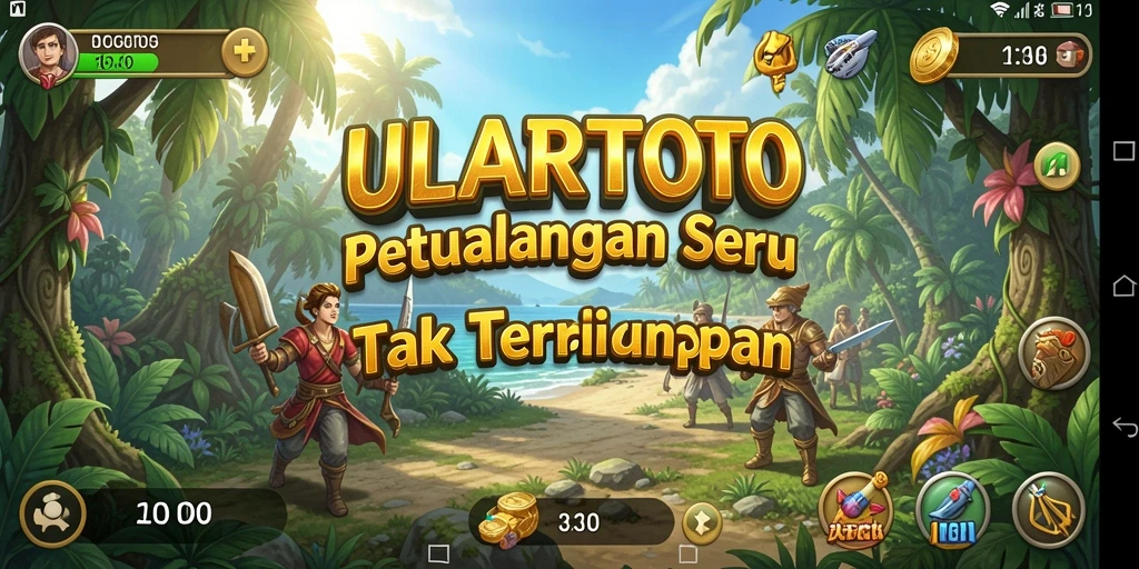 Tampilan gameplay ULARTOTO yang menampilkan petualangan mendebarkan.